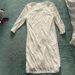 Chicos white lace dress